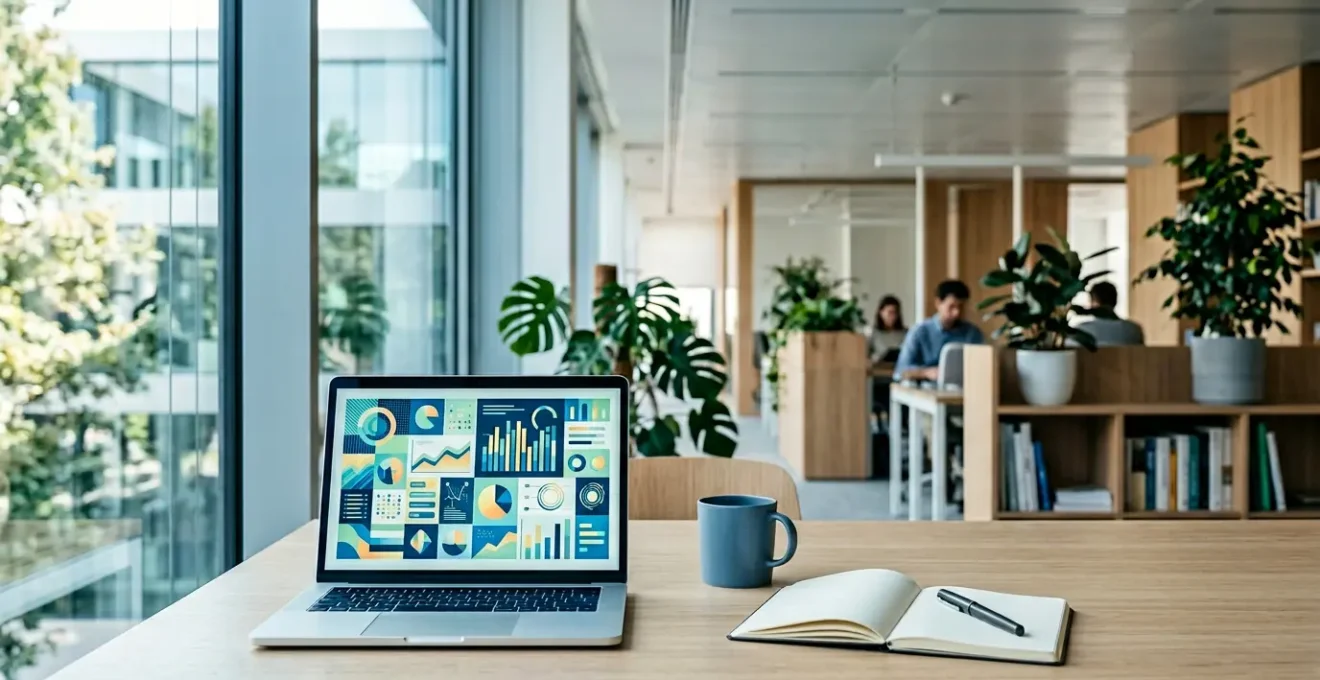 Dashboard di analisi dati su schermo con grafici e metriche aziendali per decisioni strategiche