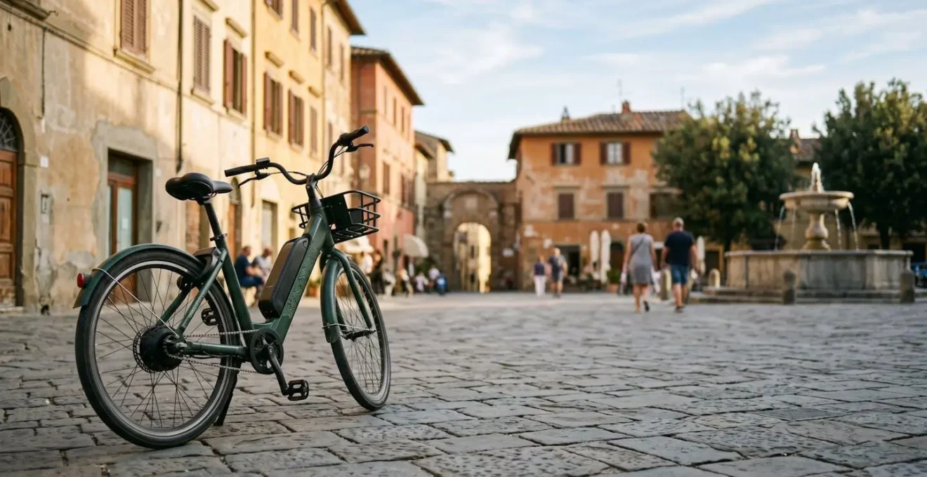Servizio di bike sharing elettrico in contesto urbano italiano