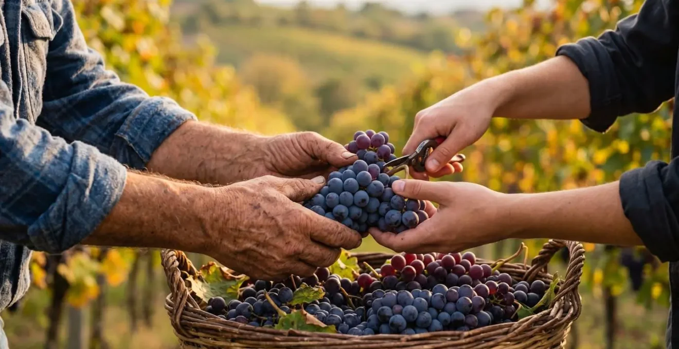 Esperienza agricola stagionale autentica durante la vendemmia autunnale